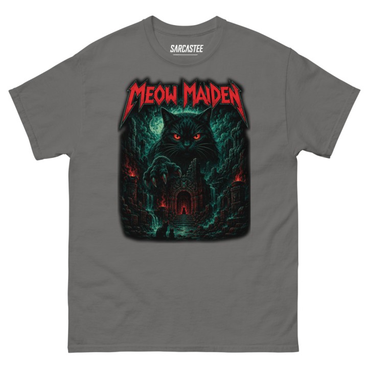 Meow Maiden | Metal Cat Parody T-Shirt
