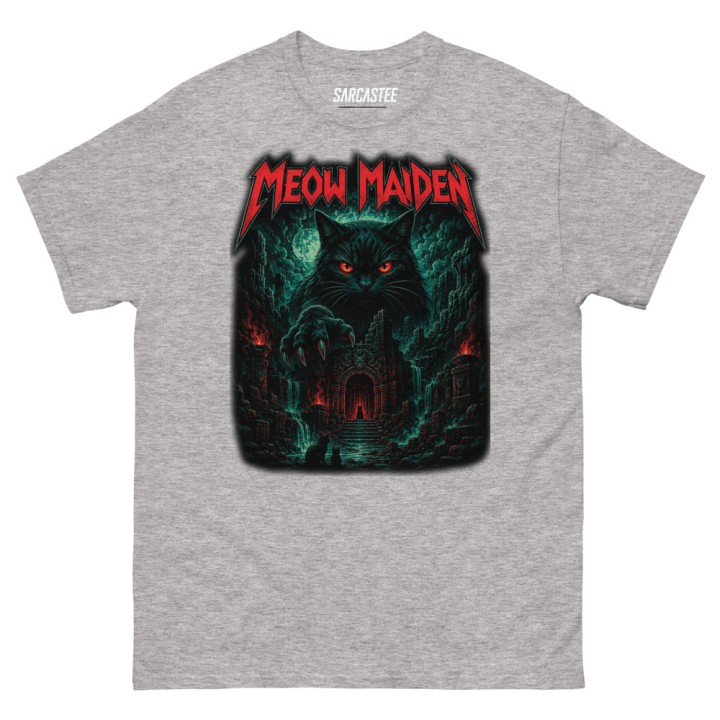 Meow Maiden | Metal Cat Parody T-Shirt