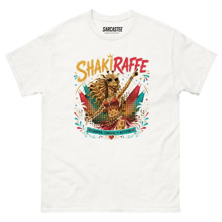 Shakiraffe | Funny Giraffe Shakira Parody T-Shirt